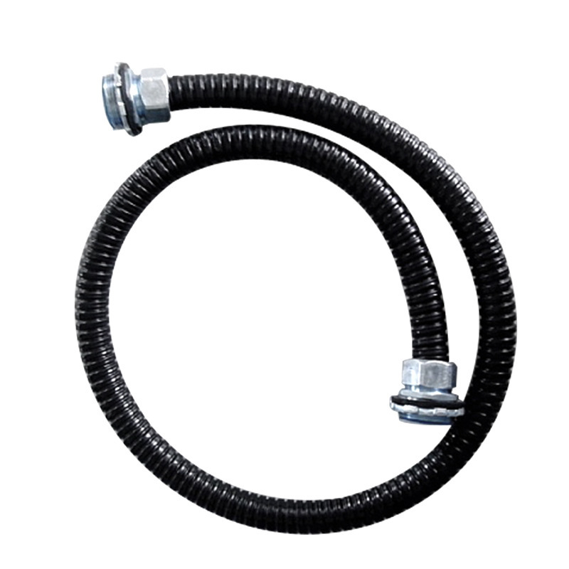 Metal-coated plastic hose